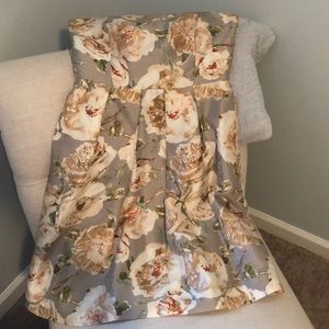 J.Crew strapless floral dress size 2